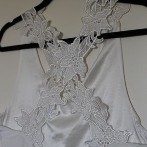 Open Back White Dress/Shirt